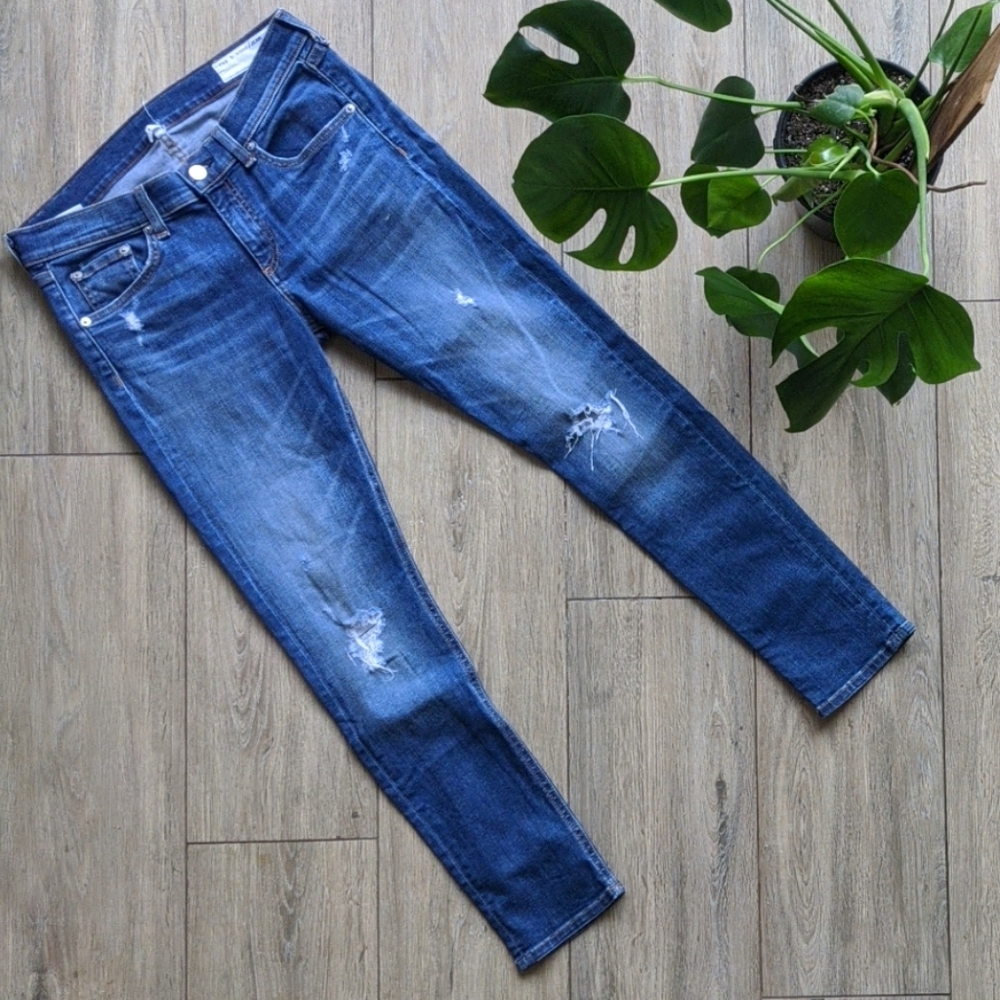 RAG & BONE Skinny Distressed Jeans